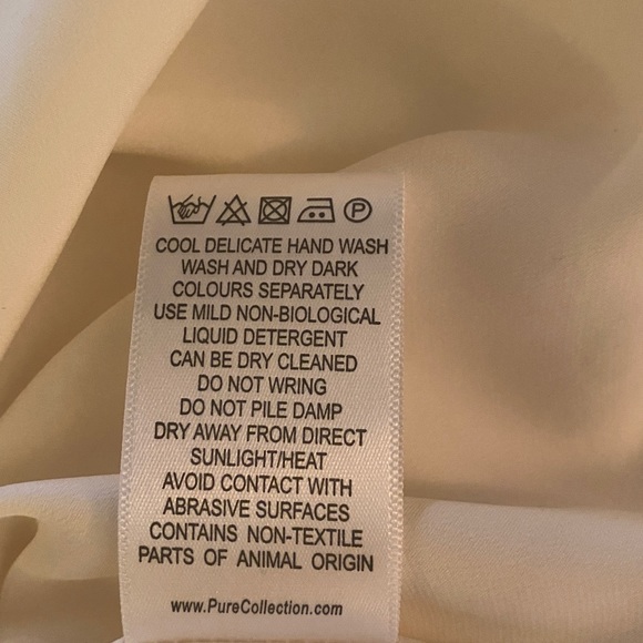 NWT Pure Collection Ivory  100% Silk blouse Size 4 - Picture 9 of 9